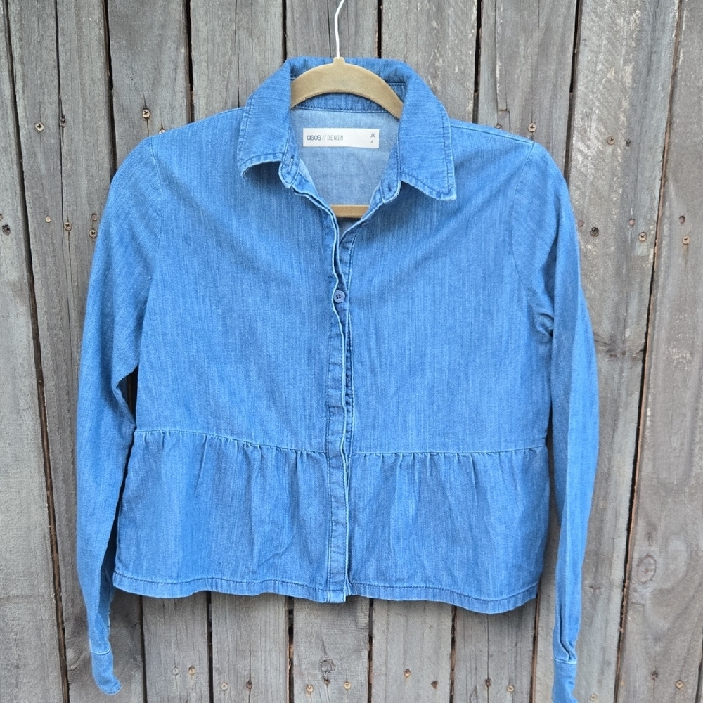 ASOS Blue Denim Blouse